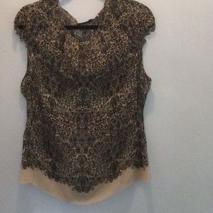Elie Tahari 100% Silk sheer top